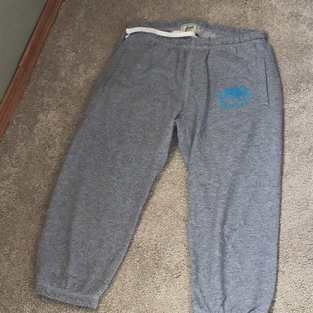 Gray womens capri Sweatpants